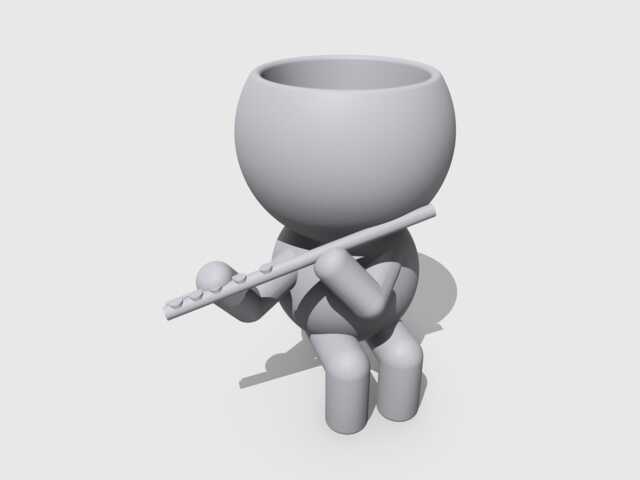 "Plant Pot Plant Succulent Planter Airplant Holder ""Wee Jimmy Have A Plant" - image 1