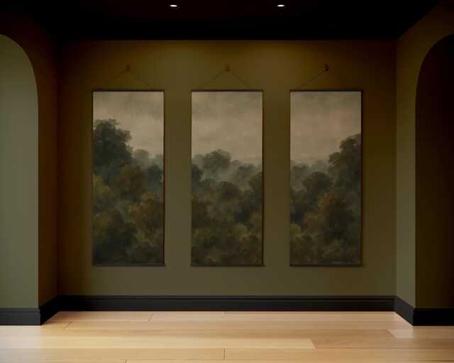 Dark Forest Tapestry - Wall Hanging Unique Art - image 1