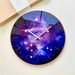 Libra Zodiac Glass Wall Clock Celestial Constellation Art Decor