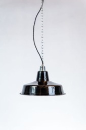 B-Grade Factory Lamp 31cm Enamel Black
