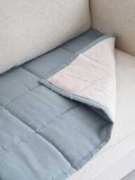 Sofa Topper For Pets & Kids, Linen Quilted Protector, Slipcover Only Sitting Area, Two Side Pad Topper - thumbnail 1