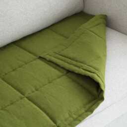 Sofa Topper For Pets & Kids, Linen Quilted Protector, Slipcover Only Sitting Area, Two Side Pad Topper - thumbnail 3