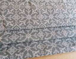 Grey & White Fabric To Be Made Into A Roman Blind Up 146cm Wide X 158cm Drop - thumbnail 1