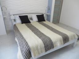 Handmade Wool Throw Blanket Hutsul Lizhnyk Woven Bed Cover