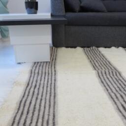 Handmade Wool Throw Blanket Hutsul Lizhnyk Woven Bed Cover - thumbnail 4
