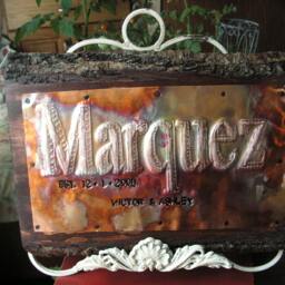 Custom Copper Sign, Personalized Wedding Gift, 7Th Anniversary Wall Decor - thumbnail 3