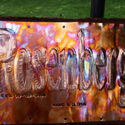Custom Copper Sign, Personalized Wedding Gift, 7Th Anniversary Wall Decor - thumbnail 2