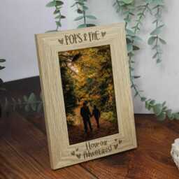 Grandad & Me Photo Frame - Personalised Gift Wooden Picture Father's Day 4x6 - thumbnail 2