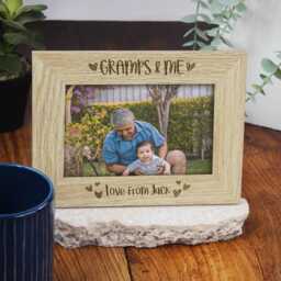 Grandad & Me Photo Frame - Personalised Gift Wooden Picture Father's Day 4x6 - thumbnail 4