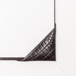 Croc Print Leather Desk Blotter Handmade in England - thumbnail 2