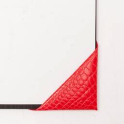 Croc Print Leather Desk Blotter Handmade in England - thumbnail 3