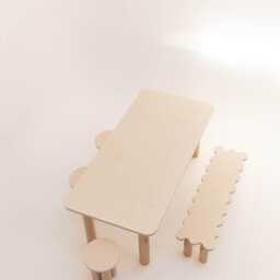 Natural Sequoia Dining Table - thumbnail 3