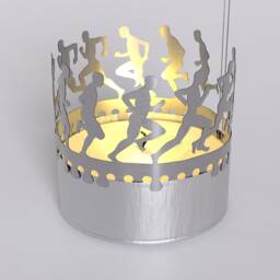 Running Trial Shadow Play Candle Attachment For Mesmerizing Silhouette Motifs - Perfect Gift Runners & Sports Enthusiasts - thumbnail 4