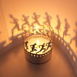 Running Trial Shadow Play Candle Attachment For Mesmerizing Silhouette Motifs - Perfect Gift Runners & Sports Enthusiasts - thumbnail 3