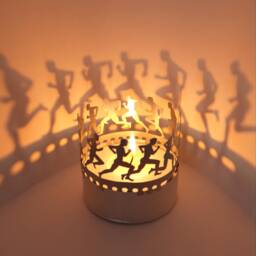 Running Trial Shadow Play Candle Attachment For Mesmerizing Silhouette Motifs - Perfect Gift Runners & Sports Enthusiasts - thumbnail 1