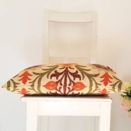 Floral Design Cotton Lumbar 12 X 21 Cushion Cover - thumbnail 4