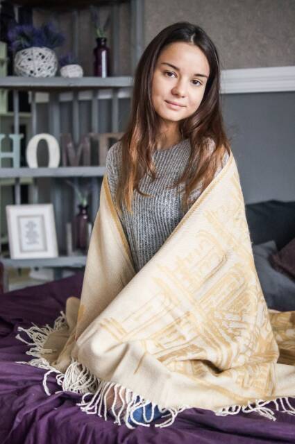 Personalized Bamboo Throw Blanket Pastel Yellow Woven Blanket - image 1