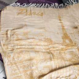 Personalized Bamboo Throw Blanket Pastel Yellow Woven Blanket - thumbnail 2