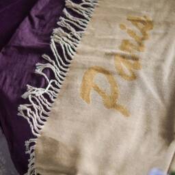Personalized Bamboo Throw Blanket Pastel Yellow Woven Blanket - thumbnail 3