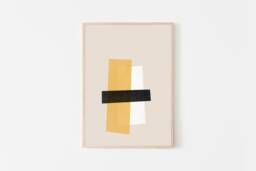 Tamago Nigiri Art, Japanese Omelette Modern Sushi Giclee Print, Fine Art Paper Home & Kitchen Decor For The Food Lover - thumbnail 1