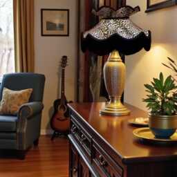 Lynx Animal Print Lampshade With Black Fringe, Made in The UK - Animal Fabric Lamp Shades - thumbnail 3