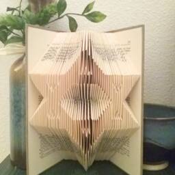 Custom Folded Book Art With Star Of David Gift Idea For Bar Mitzvah & Bat Judaism Related Jewish Holiday Judaica - thumbnail 2
