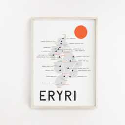 Eryri Map Print, Of Yr Wyddfa Print Cymraeg, Snowdonia Snowdon, Cymru, Wales, Welsh - thumbnail 2