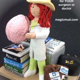 Psychologist's Figurine, Custom Made Gift For A Therapist/Counsellor, Psychiatrist Graduation - Figurine Shrink - thumbnail 3