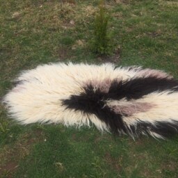 Fluffy Wool Rug Woven Fireside Cover, Soft Bed Mat - thumbnail 4