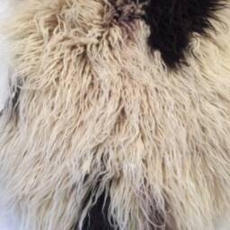 Fluffy Wool Rug Woven Fireside Cover, Soft Bed Mat - thumbnail 2