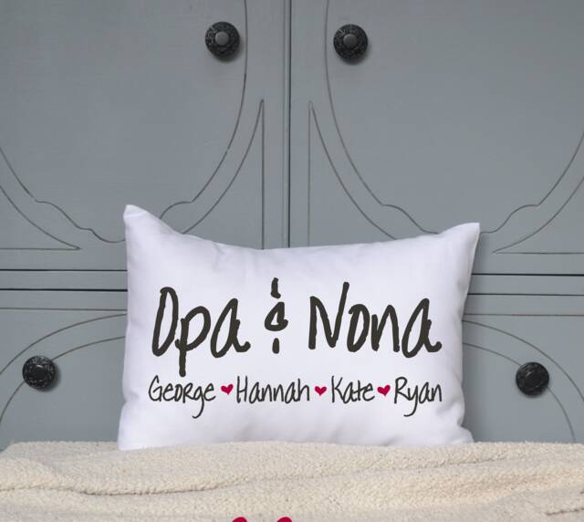 Grandmother Gift, Personalized Pillow, Grandparents Day, Mothers Mom Gift, Gift For Her - image 1