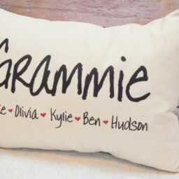 Grandmother Gift, Personalized Pillow, Grandparents Day, Mothers Mom Gift, Gift For Her - thumbnail 2