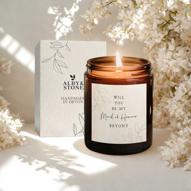 Maid Of Honour Proposal, Gift, Will You Be My Maid Honour, Candle - image 1