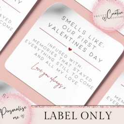 First Valentine's Day Gift For Her, Valentines Girlfriend, Boyfriend Gift, Cute Candles, Couples - thumbnail 2