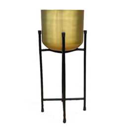 Indoor Golden Plant Pots With Stand/ Holder Gift For New Home/For Lover/ Stand Pot - thumbnail 4
