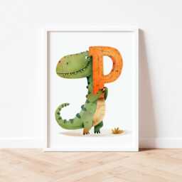 Dinosaur Nursery Prints Play Wall Art, Kids Room Decor - thumbnail 2
