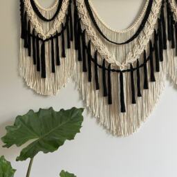 Large Macrame Wall Hanging, Eclectic Home Decor, Macrame On Driftwood, Living Room Bedroom Boho Decor - thumbnail 2