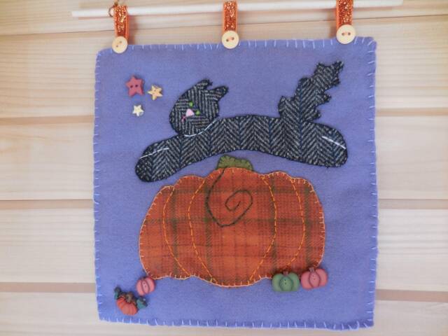Hip Hop Black Cat Wall Hanging - image 1