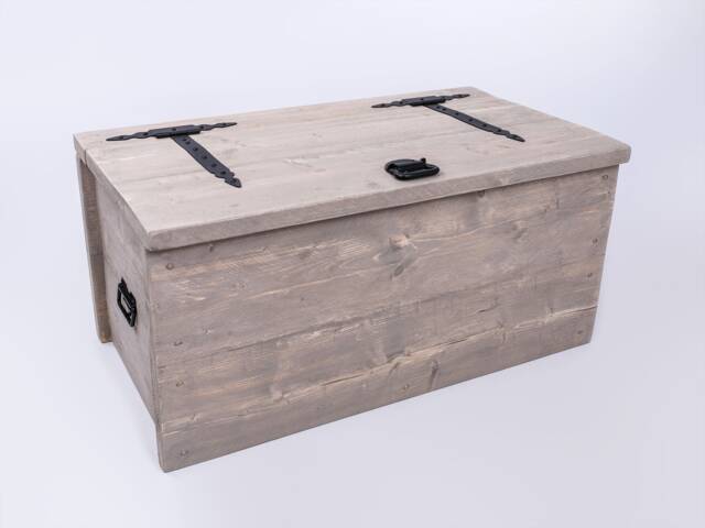 storage Bench Blanket Box Rustic Chest - Rosemary By Dab Chic & Vintage Kids Wooden Toy Shabby - image 1