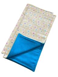 Mini Elephants Lovey Blanket Soft Cotton Flannel Security Blanket For Baby Shower