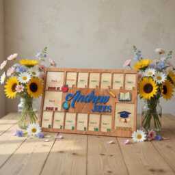Personalized School Years Photo Frame, Pre K To Graduation Picture Custom Name Frame - thumbnail 2