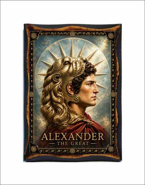 Alexander Icon - Byzantine Macedonian Wall Art, Ancient King Wood - image 1