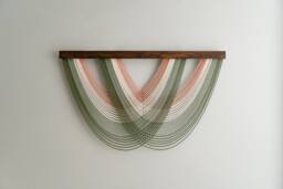Fiber Wall Art, Boho Room Decor, Modern Farmhouse, Abstract Macrame Hanging, Housewarming Gift, Art V16 - thumbnail 1