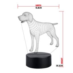 Personalised Pointer Dog Led Night Light - Animal Stand - thumbnail 2