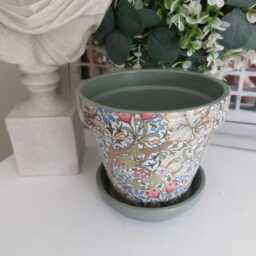 Beautiful Decoupaged William Morris Inspired Terracotta Indoor Plant Pots.other Designs Available - thumbnail 4