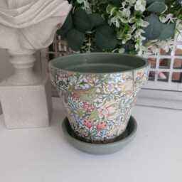 Beautiful Decoupaged William Morris Inspired Terracotta Indoor Plant Pots.other Designs Available - thumbnail 1
