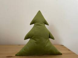Pine Tree Shaped Pillow, Tree Velvet Cushion, Christmas Green Xmas Nursery Decor Throw