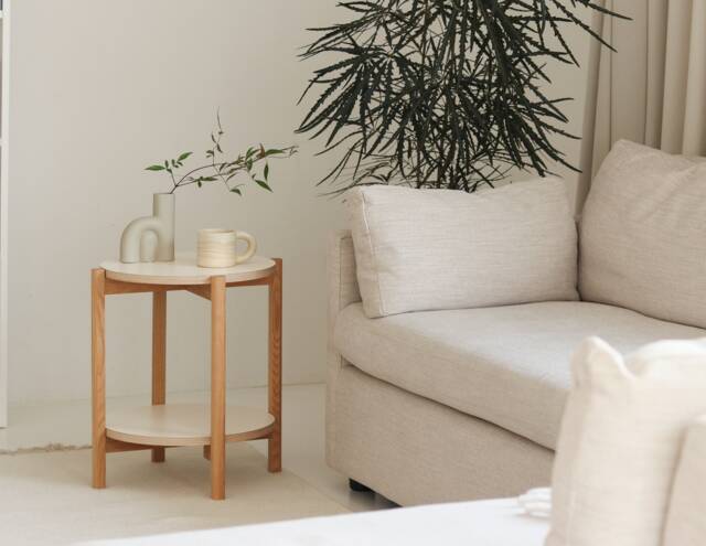Any Side Table - Round - End Table Side Nightstand Night - image 1