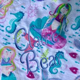 Personalized Toddler Flannel Blanket Large Cotton Crib Bedding - 38x55 - thumbnail 4