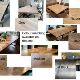 Large Reclaimed Wood Dining Table - Industrial Style, Bespoke Design - thumbnail 4